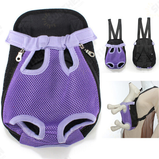 Delicate Breathable Mesh Fabric Dog Carrier Pet Chest Backpack Delicate Breathable Mesh Fabric Dog Carrier Pet Chest Backpack
