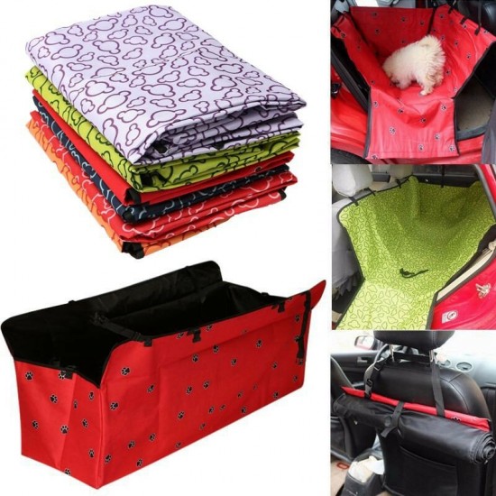 Dog Cat Seat Cover Safety Pet Waterproof Hammock Seat Cover Mat Cushion For Car