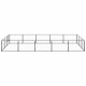 Dog Kennel Black 161.5 ft² Steel