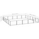 Dog Kennel Black 269.1 ft² Steel