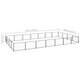 Dog Kennel Black 301.4 ft² Steel