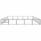 Dog Kennel Black 376.7 ft² Steel