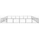 Dog Kennel Black 581.3 ft² Steel