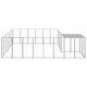 Dog Kennel Silver 130.2 ft² Steel