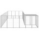 Dog Kennel Silver 143.3 ft² Steel