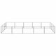 Dog Kennel Silver 161.5 ft² Steel