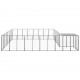 Dog Kennel Silver 221.4 ft² Steel Dog Kennel Silver 221.4 ft² Steel