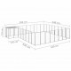 Dog Kennel Silver 221.4 ft² Steel Dog Kennel Silver 221.4 ft² Steel