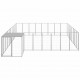 Dog Kennel Silver 221.4 ft² Steel Dog Kennel Silver 221.4 ft² Steel