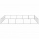 Dog Kennel Silver 269.1 ft² Steel