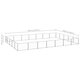 Dog Kennel Silver 376.7 ft² Steel