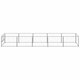 Dog Kennel Silver 53.8 ft² Steel