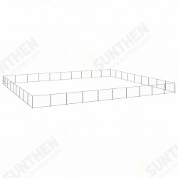 Dog Kennel Silver 968.8 ft² Steel Dog Kennel Silver 968.8 ft² Steel
