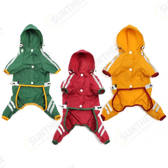 Dog Pet Outdoor Winter Waterproof Rain Coat Jacket Fleece Reflective Safe