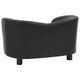 Dog Sofa Black 26.4inchx16.1inchx15.4inch Faux Leather Dog Sofa Black 26.4inchx16.1inchx15.4inch Faux Leather