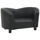 Dog Sofa Black 26.4inchx16.1inchx15.4inch Faux Leather