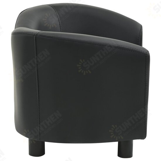 Dog Sofa Black 26.4inchx16.1inchx15.4inch Faux Leather Dog Sofa Black 26.4inchx16.1inchx15.4inch Faux Leather