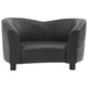 Dog Sofa Black 26.4inchx16.1inchx15.4inch Faux Leather