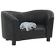 Dog Sofa Black 26.4inchx16.1inchx15.4inch Faux Leather