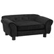 Dog Sofa Black 28.3inchx17.7inchx11.8inch Plush