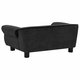 Dog Sofa Black 28.3inchx17.7inchx11.8inch Plush