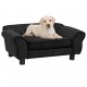 Dog Sofa Black 28.3inchx17.7inchx11.8inch Plush