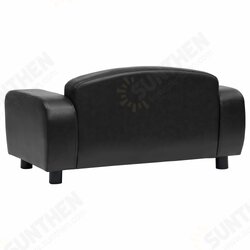 Dog Sofa Black 31.5inchx19.7inchx15.7inch Faux Leather Dog Sofa Black 31.5inchx19.7inchx15.7inch Faux Leather