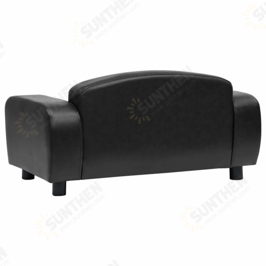 Dog Sofa Black 31.5inchx19.7inchx15.7inch Faux Leather Dog Sofa Black 31.5inchx19.7inchx15.7inch Faux Leather