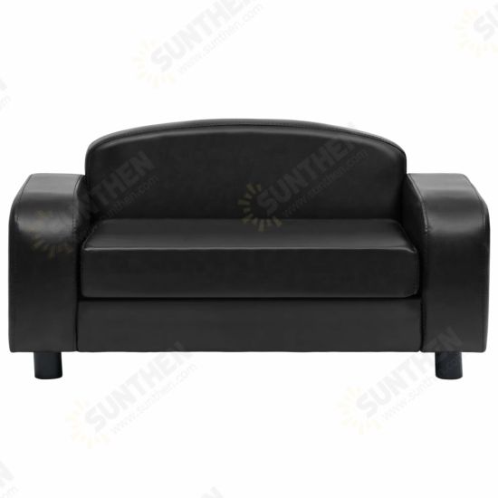 Dog Sofa Black 31.5inchx19.7inchx15.7inch Faux Leather Dog Sofa Black 31.5inchx19.7inchx15.7inch Faux Leather