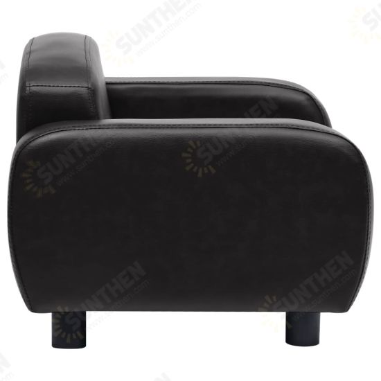 Dog Sofa Black 31.5inchx19.7inchx15.7inch Faux Leather Dog Sofa Black 31.5inchx19.7inchx15.7inch Faux Leather