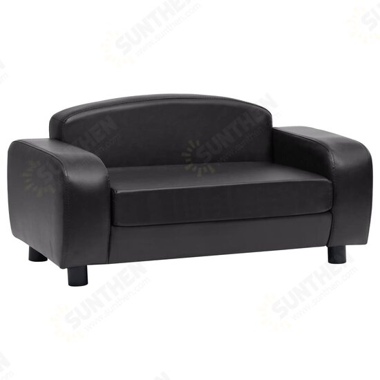 Dog Sofa Black 31.5inchx19.7inchx15.7inch Faux Leather Dog Sofa Black 31.5inchx19.7inchx15.7inch Faux Leather