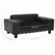 Dog Sofa Black 31.9inchx16.9inchx12.2inch Plush and Faux Leather