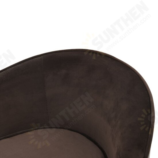Dog Sofa Brown 27.2inchx19.3inchx15.7inch Plush and Faux Leather Dog Sofa Brown 27.2inchx19.3inchx15.7inch Plush and Faux Leather