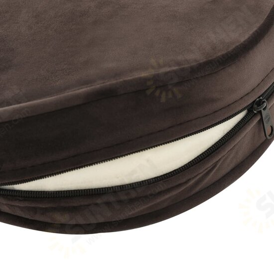 Dog Sofa Brown 27.2inchx19.3inchx15.7inch Plush and Faux Leather Dog Sofa Brown 27.2inchx19.3inchx15.7inch Plush and Faux Leather