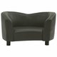 Dog Sofa Dark Gray 26.4inchx16.1inchx15.4inch Faux Leather