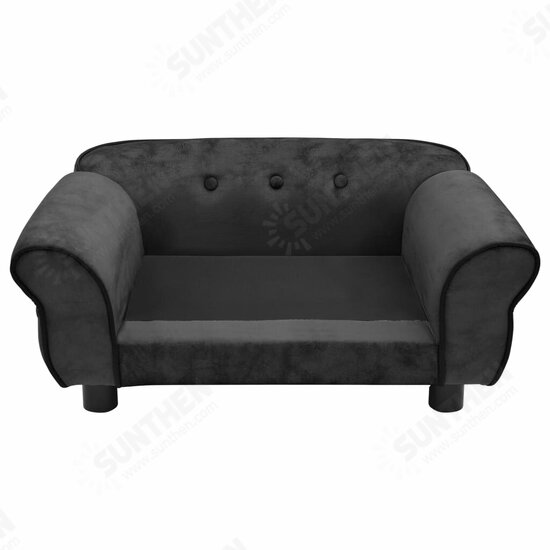 Dog Sofa Dark Gray 28.3inchx17.7inchx11.8inch Plush