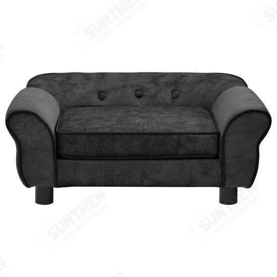 Dog Sofa Dark Gray 28.3inchx17.7inchx11.8inch Plush