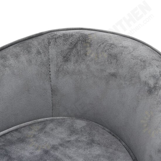 Dog Sofa Gray 27.2inchx19.3inchx15.7inch Plush Dog Sofa Gray 27.2inchx19.3inchx15.7inch Plush