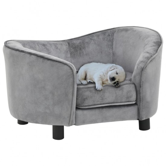 Dog Sofa Gray 27.2inchx19.3inchx15.7inch Plush