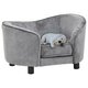 Dog Sofa Gray 27.2inchx19.3inchx15.7inch Plush