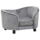 Dog Sofa Gray 27.2inchx19.3inchx15.7inch Plush Dog Sofa Gray 27.2inchx19.3inchx15.7inch Plush