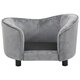 Dog Sofa Gray 27.2inchx19.3inchx15.7inch Plush Dog Sofa Gray 27.2inchx19.3inchx15.7inch Plush
