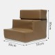 Dog Stairs Leather Pet Ladder Sponge Stairs Dog Teddy on Sofa on Bed Ladder
