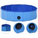 80x20 cm 170825 Foldable Dog Swimming Pool Blue PVC Foldable Bathing Bathtub Cooling Mat