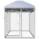 144492 Outdoor Kennel with Roof 200x100x125cm Pet Supplies Dog House Pet Home Cat Bedpen Fence Playpen