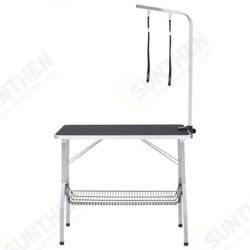 171068 Adjustable Dog Grooming Table with 2 Loops and Basket for Pet Supplies Puppy Hair Dry Cat Grind 171068 Adjustable Dog Grooming Table with 2 Loops and Basket for Pet Supplies Puppy Hair Dry Cat Grind