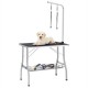 171068 Adjustable Dog Grooming Table with 2 Loops and Basket for Pet Supplies Puppy Hair Dry Cat Grind