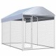 17.2 m³ Outdoor Dog Kennel 145024 Puppy Heavy Duty Cage Galvanized Steel Frame Fence Playpen Exercise Pen Chicken Coop Run House Pet Supplies Waterproof Cover Metal Mesh Barrier