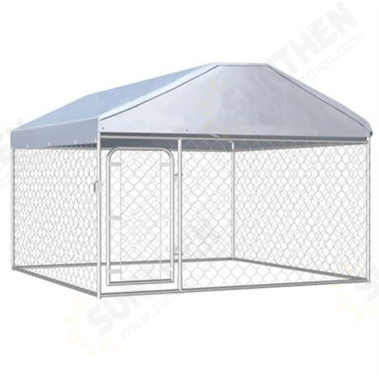 Outdoor Dog Kennel 144493 Puppy Heavy Duty Cage Galvanized Steel Frame Fence Playpen Exercise Pen Chicken Coop Run House Pet Supplies Waterproof Cover Metal Mesh Barrier Outdoor Dog Kennel 144493 Puppy Heavy Duty Cage Galvanized Steel Frame Fence Playpen Exercise Pen Chicken Coop Run House Pet Supplies Waterproof Cover Metal Mesh Barrier