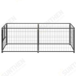 150790 Outdoor Dog Kennel Black 200x100x70 cm Steel House Cage Foldable Puppy Cats Sleep Metal Playpen Exercise Training Bedpan Pet Supplies 150790 Outdoor Dog Kennel Black 200x100x70 cm Steel House Cage Foldable Puppy Cats Sleep Metal Playpen Exercise Training Bedpan Pet Supplies